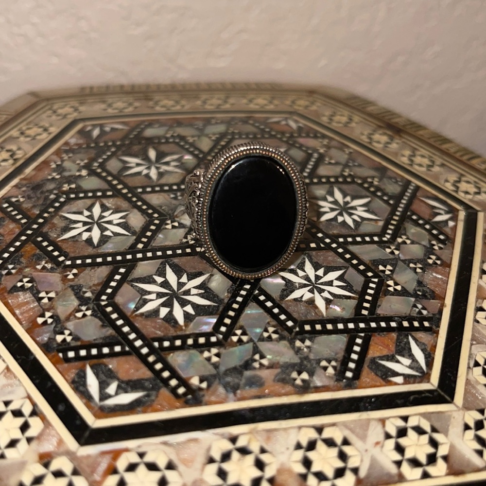 Middle Eastern Intaglio Silver Ring With Arabic I… - image 3